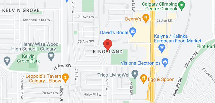 map of 53 KENDALL PL SW
